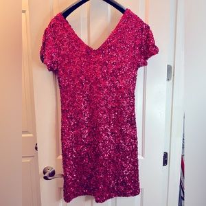 Anna-Kaci pink sequin dress. Size XL